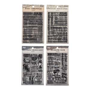 Lot de quatre autocollants vintage style journal rétro pour scrapbooking et décoration DIY