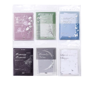 Letterpress embossed note cards set with nature themes for journal decoration by MO-CARD