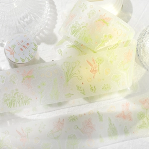 Twilight PET tape summer dessert series with cute floral fairy and matte sand finish