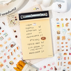 Twilight Slow Life series daily food theme stickers and notebook for DIY scrapbooking
