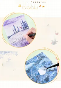 Detail showing Japanese washi stickers being used with tweezers on a grid layout