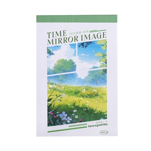 Carnet d'autocollants Time Mirror Image avec 30 feuilles d'illustrations urbaines DIY