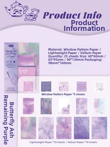 Dettaglio di carta per scrapbooking a tema farfalla con diverse texture speciali