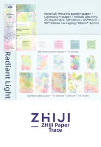 Dettaglio di carte decorative acquerello in varie texture e dimensioni per lo scrapbooking