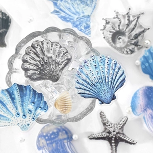 PET Sticker Pack Nature Theme DIY Decorative Stickers For Scrapbooking Journal 15 Pieces Pack Floral Ocean Patterns