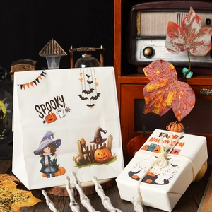 Halloween castle theme sticker book set with spooky pumpkin and ghost patterns