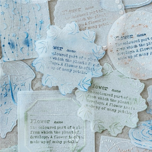 Adesivi artistici in schiuma 3D per scrapbooking con motivi floreali e poetici