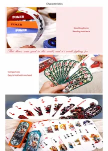 Flexible dark fantasy poker cards with vintage illustrations and compact portable size