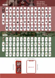 Size comparison of Retro Story 54-sheet long poker decorative cards and packaging
