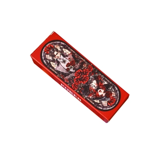 Retro poker-themed DIY scrapbook paper set in a red Gothic style artistic storage box