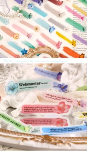 Détails d'autocollants vintage papillons et fleurs pour scrapbooking dans un style rétro
