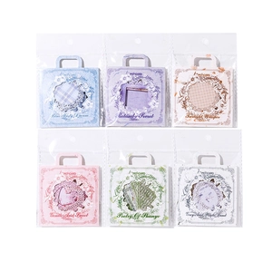Set van 6 kanten decoratieve kaartpakketten met holle frames voor DIY-dagboeken en scrapbooking