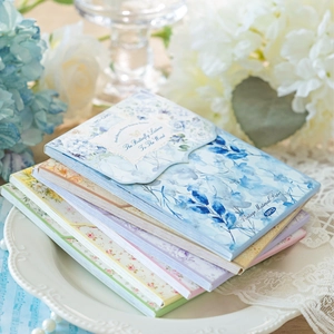 Vintage floral scrapbooking paper 50 sheets set with watercolor aesthetic designs