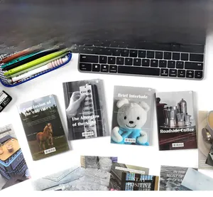 Vintage DIY scrapbooking materials with horse and teddy bear retro photography cards