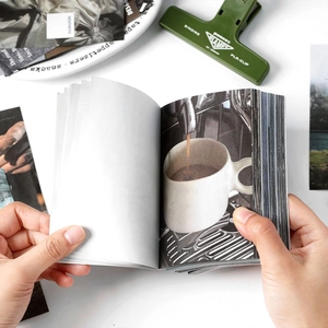Aesthetic scenery scrapbook paper book with 50 sheets of coffee lifestyle photography