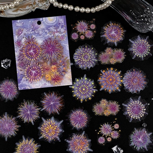 Fireworks theme decorative stickers 20pcs set for DIY journaling and crafts decoration