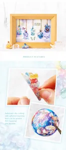 Primer plano de pegatinas de mariposa PET impermeables con adhesivo para decoración