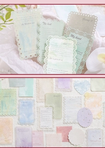Detalle de papel decorativo de encaje en tonos Morandi para scrapbooking y collage