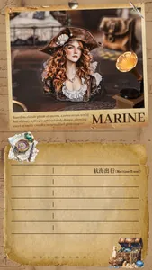 Close-up of nautical pirate theme PET stickers for scrapbooking and DIY decor