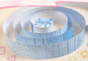 Set di nastri washi blu con motivi geometrici e disegni a griglia per scrapbooking fai-da-te