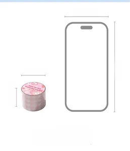 Confronto dimensioni del nastro washi decorativo con altezza 30mm e diametro 39mm per DIY