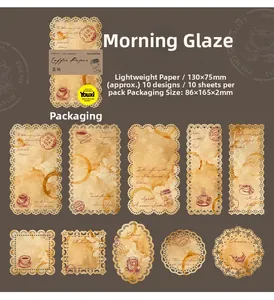 Detail of vintage coffee lace decorative paper for scrapbooking and journaling art