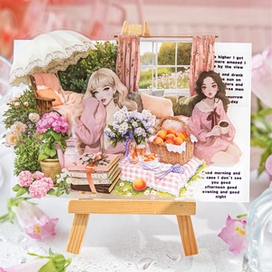 Candy Poetry Beauty Era Αυτοκόλλητο PET Βίντατζ Κορίτσι Χαρακτήρας Scrapbooking Διακοσμητικό Αυτοκόλλητο Για Ημερολόγιο