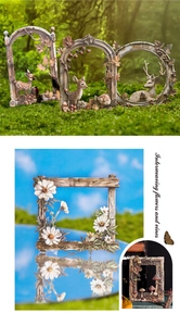 Détail de relief rétro avec motif de fleurs de forêt et de vignes entrelacées