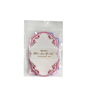 Retro floral border paper notes for DIY journaling with vintage flower frame decorations