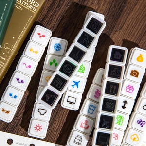 Timbri decorativi MiniJoy per scrapbooking fai-da-te con motivi della vita quotidiana
