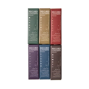 Set di 6 timbri decorativi colorati serie Record per la decorazione di diari fai-da-te