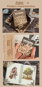 Dettaglio di carta decorativa vintage tagliata al laser per scrapbooking con farfalle