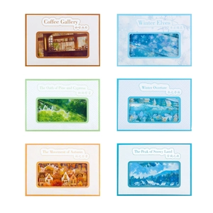 Set de 6 pegatinas PET de fantasma oscuro con temas estacionales para decoración