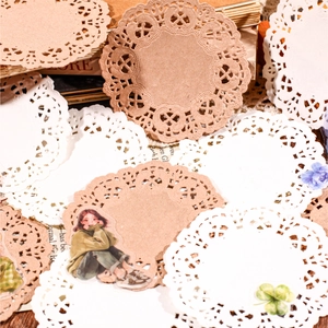 Tapetes de papel de encaje vintage con motivos florales para scrapbooking y manualidades