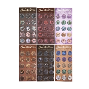 Vintage Time Letter Siegelaufkleber-Set in 6 Farben mit 3D-Prägemotiven für DIY