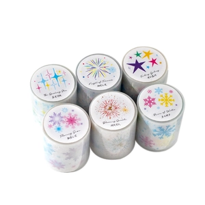Twilight Dream PET tape set featuring 6 artistic rolls with starry and winter themes