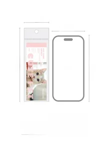 Comparaison détaillée de la taille des autocollants Washi animaux avec contour iPhone 14