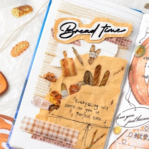 Twilight PET Sticker Pack Half Sweet Time Series INS Life Journal DIY Material Decorative Stickers Hand Drawn Food Autumn