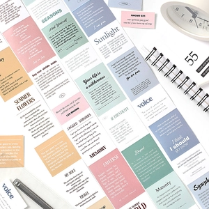 Set di nastri adesivi decorativi con citazioni inglesi per scrapbooking e fai-da-te