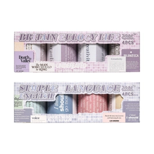 Set di nastri washi vintage a tema inglese per scrapbooking fai-da-te e decorazione