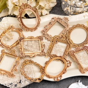 European vintage miniature relief frames for DIY scrapbooking and home decor