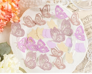 Papillons en papier découpés au laser pour la décoration d'albums et loisirs créatifs