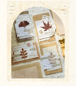 Λεπτομέρεια macro από vintage χαρτί scrapbooking με βοτανικά φύλλα και δαντέλα