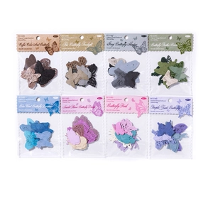 Kit de décoration scrapbooking papillon vintage avec 8 styles de couleurs différentes