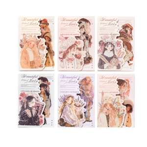 Twilight PET stickers Heart Magazine series 6 packs with 30 retro girl theme decals