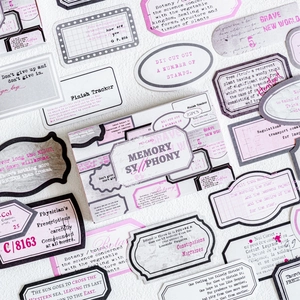 Set de 25 pegatinas retro para scrapbooking DIY y decoración de diarios personales