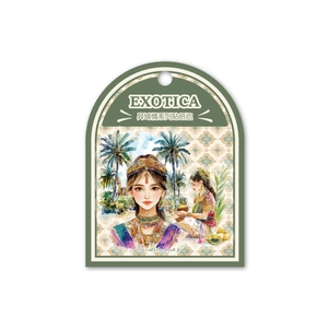 Pacchetto adesivi a tema Exotica con illustrazioni vintage di donne tropicali