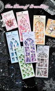 Detail van Broken Heart PET-stickers met 3D-lasercilver-effect en regenboogscherven