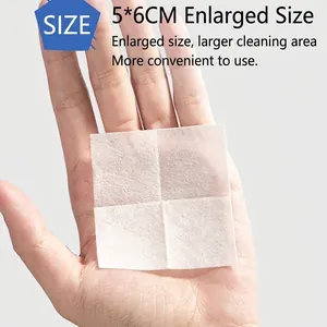 Grandi salviette imbevute di alcol 5x6cm per disinfettare gioielli e orecchini