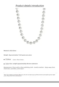 Detail view of 925 sterling silver beaded necklace with engraved stripe pattern texture